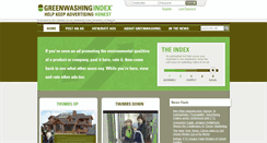 Desktop Screenshot of greenwashingindex.com